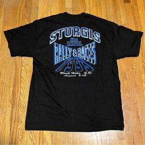 Vintage 1993 Sturgis Black Hills Rally T-Shirt Hanes Beefy-T USA Single Stitch L